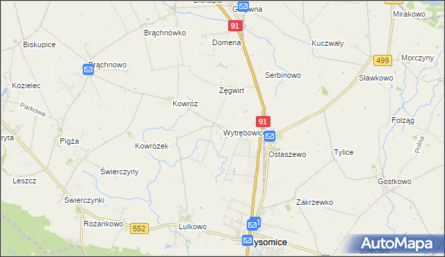 mapa Wytrębowice, Wytrębowice na mapie Targeo