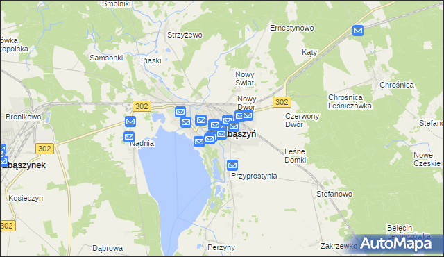 mapa Zbąszyń, Zbąszyń na mapie Targeo