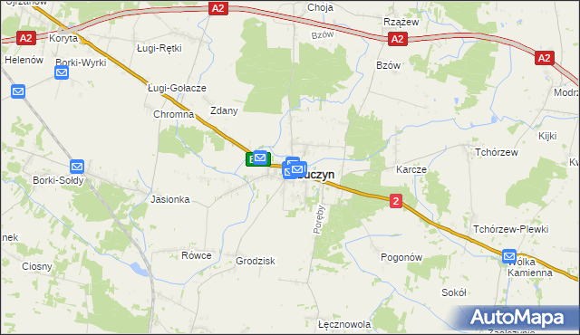 mapa Zbuczyn, Zbuczyn na mapie Targeo