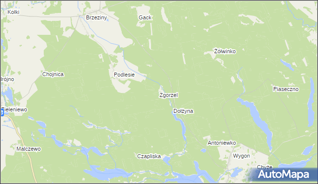 mapa Zgorzel, Zgorzel na mapie Targeo