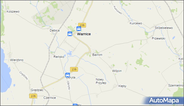 mapa Barnim, Barnim na mapie Targeo