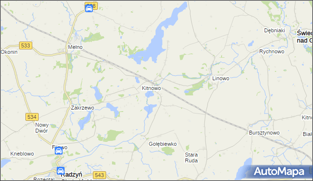 mapa Boguszewo gmina Gruta, Boguszewo gmina Gruta na mapie Targeo