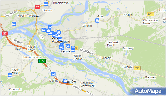 mapa Boża Wola gmina Jabłonna, Boża Wola gmina Jabłonna na mapie Targeo