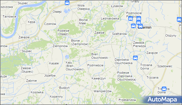 mapa Breń Osuchowski, Breń Osuchowski na mapie Targeo