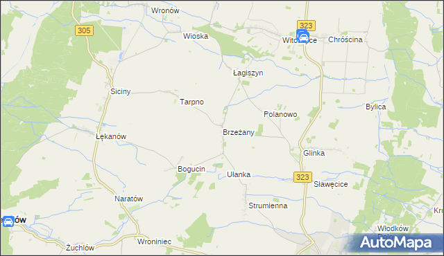 mapa Brzeżany, Brzeżany na mapie Targeo