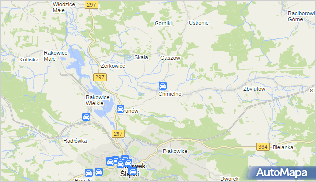 mapa Chmielno gmina Lwówek Śląski, Chmielno gmina Lwówek Śląski na mapie Targeo