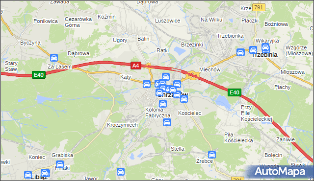 mapa Chrzanów, Chrzanów na mapie Targeo