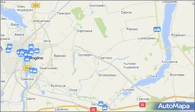 mapa Czarnotul, Czarnotul na mapie Targeo