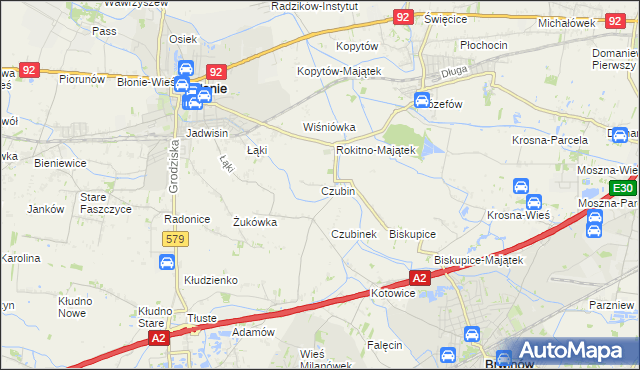 mapa Czubin, Czubin na mapie Targeo