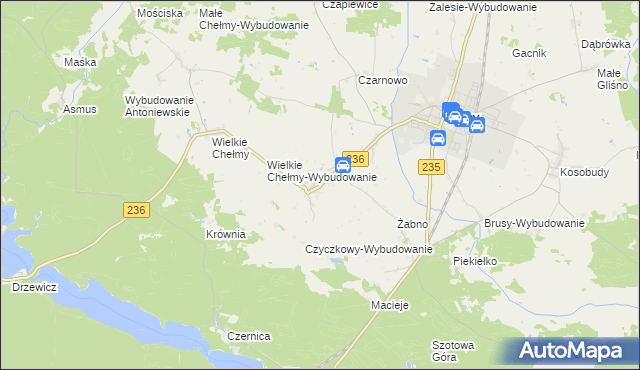 mapa Czyczkowy, Czyczkowy na mapie Targeo