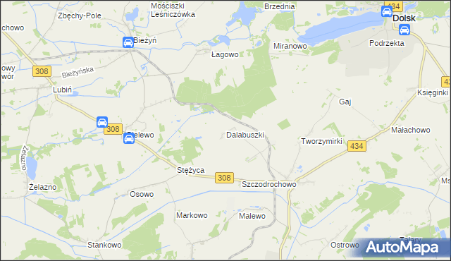 mapa Dalabuszki, Dalabuszki na mapie Targeo