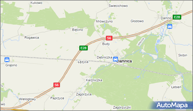 mapa Dębniczka, Dębniczka na mapie Targeo