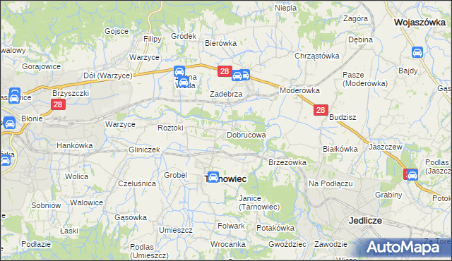 mapa Dobrucowa, Dobrucowa na mapie Targeo