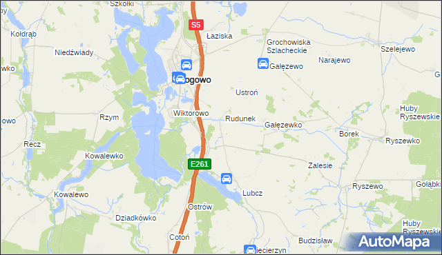 mapa Gostomka, Gostomka na mapie Targeo