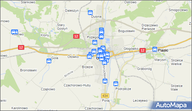 mapa Gostyń, Gostyń na mapie Targeo
