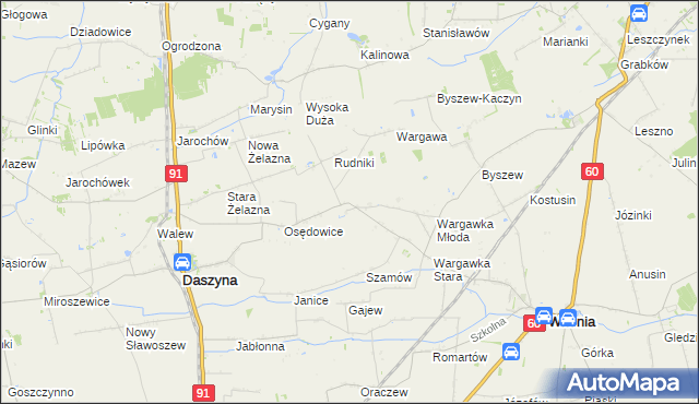 mapa Gozdków gmina Witonia, Gozdków gmina Witonia na mapie Targeo
