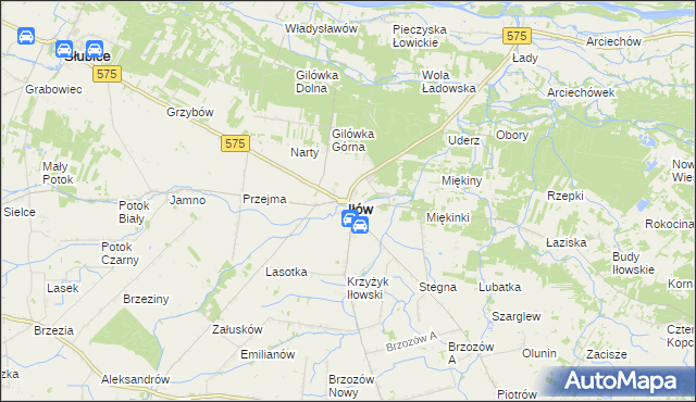 mapa Iłów, Iłów na mapie Targeo