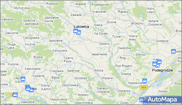 mapa Jadamwola, Jadamwola na mapie Targeo