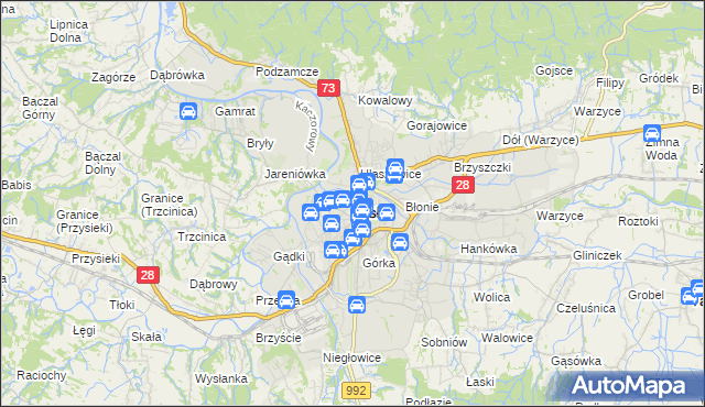 mapa Jasła, Jasło na mapie Targeo