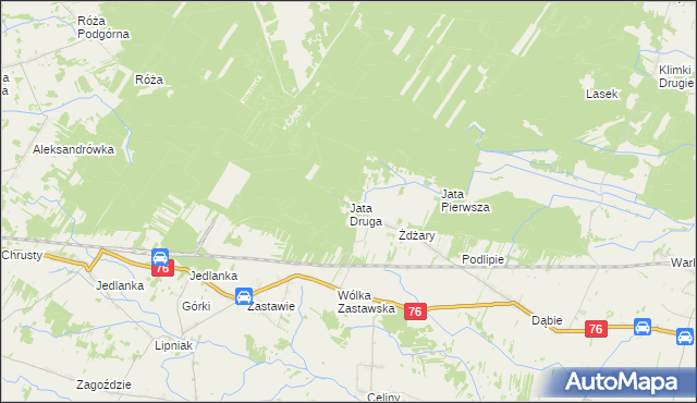 mapa Jata Druga, Jata Druga na mapie Targeo