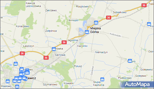 mapa Karolinki, Karolinki na mapie Targeo