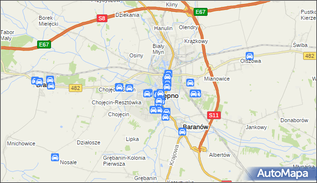 mapa Kępno, Kępno na mapie Targeo