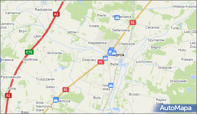 mapa Kęszyn, Kęszyn na mapie Targeo