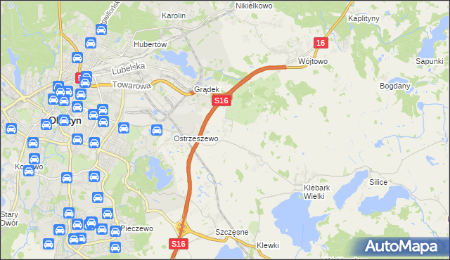 mapa Klebark Mały, Klebark Mały na mapie Targeo