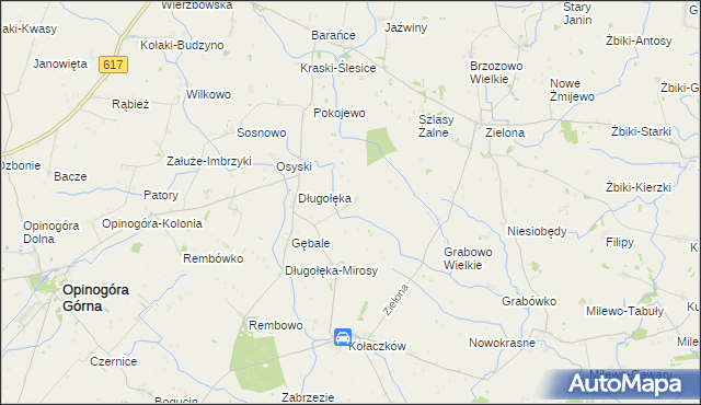 mapa Klonowo gmina Opinogóra Górna, Klonowo gmina Opinogóra Górna na mapie Targeo