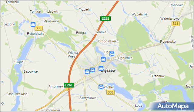 mapa Krąplewo, Krąplewo na mapie Targeo
