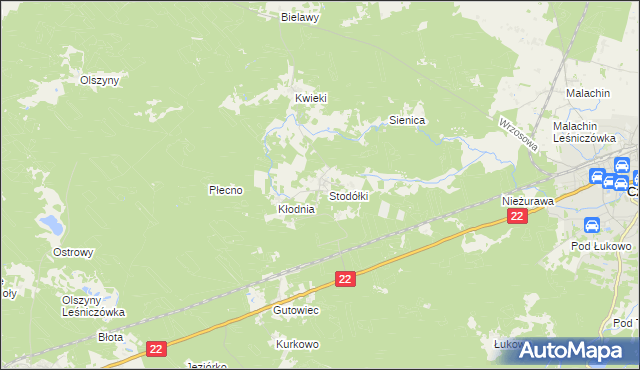 mapa Krzyż gmina Czersk, Krzyż gmina Czersk na mapie Targeo