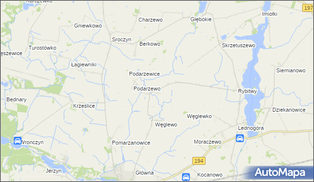 mapa Latalice, Latalice na mapie Targeo