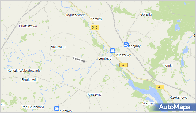 mapa Lembarg, Lembarg na mapie Targeo