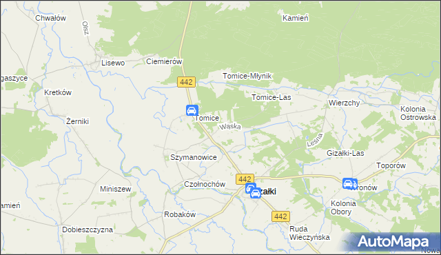 mapa Leszczyca, Leszczyca na mapie Targeo