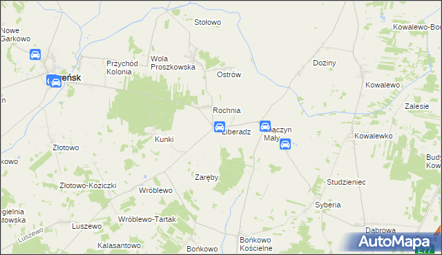 mapa Liberadz, Liberadz na mapie Targeo
