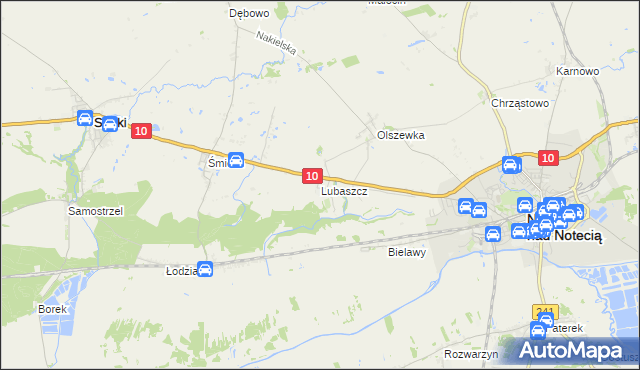 mapa Lubaszcz, Lubaszcz na mapie Targeo