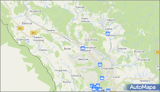 mapa Ludwikowice Kłodzkie, Ludwikowice Kłodzkie na mapie Targeo