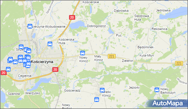 mapa Mały Klincz, Mały Klincz na mapie Targeo