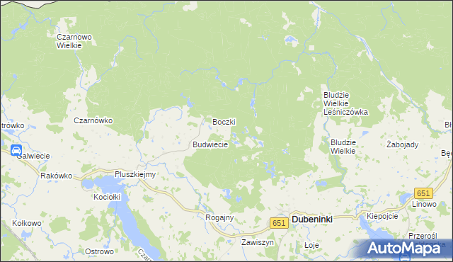 mapa Markowo gmina Dubeninki, Markowo gmina Dubeninki na mapie Targeo