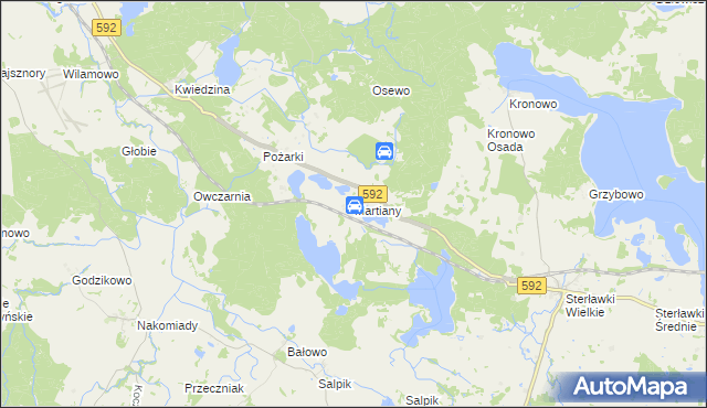 mapa Martiany, Martiany na mapie Targeo