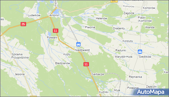 mapa Marydół, Marydół na mapie Targeo
