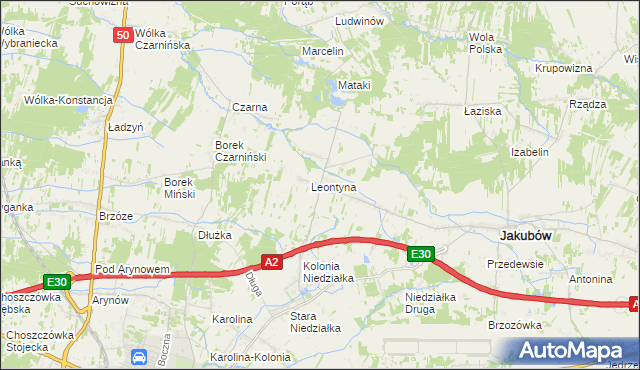 mapa Mistów, Mistów na mapie Targeo