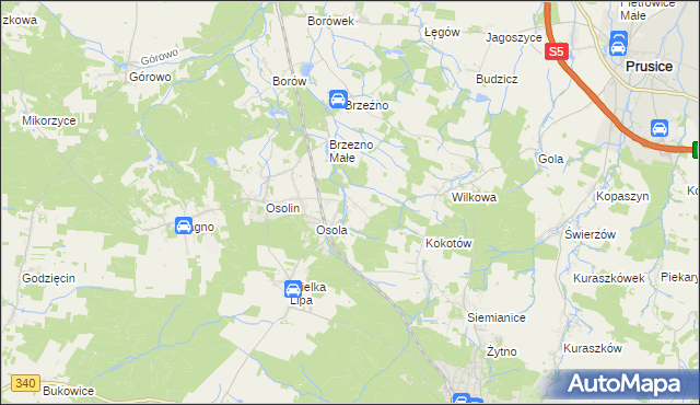 mapa Morzęcin Mały, Morzęcin Mały na mapie Targeo