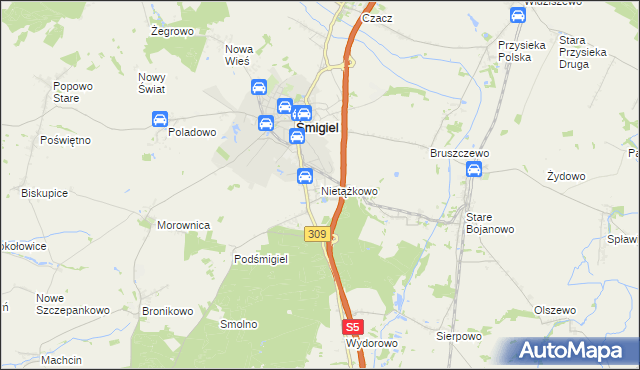 mapa Nietążkowo, Nietążkowo na mapie Targeo