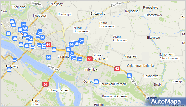 mapa Nowe Gulczewo, Nowe Gulczewo na mapie Targeo