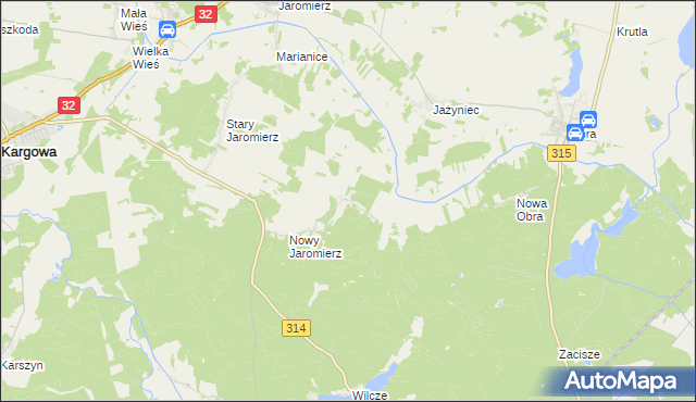 mapa Obra Dolna, Obra Dolna na mapie Targeo