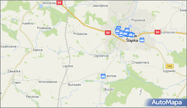 mapa Ogrodnica, Ogrodnica na mapie Targeo