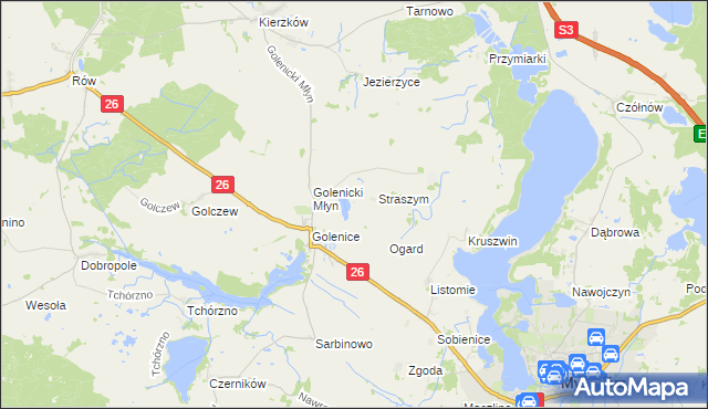 mapa Pacynowo, Pacynowo na mapie Targeo