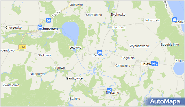 mapa Perlino, Perlino na mapie Targeo