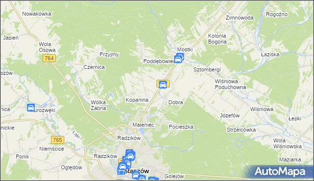 mapa Podmaleniec, Podmaleniec na mapie Targeo